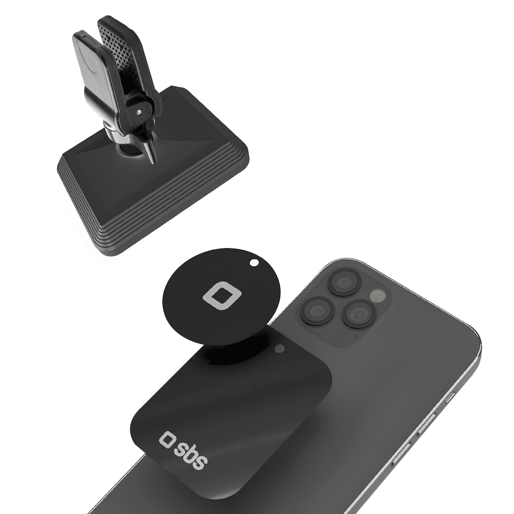SBS TESUPMAGXLCLIP - Supporto Magnetico Quadrato Auto