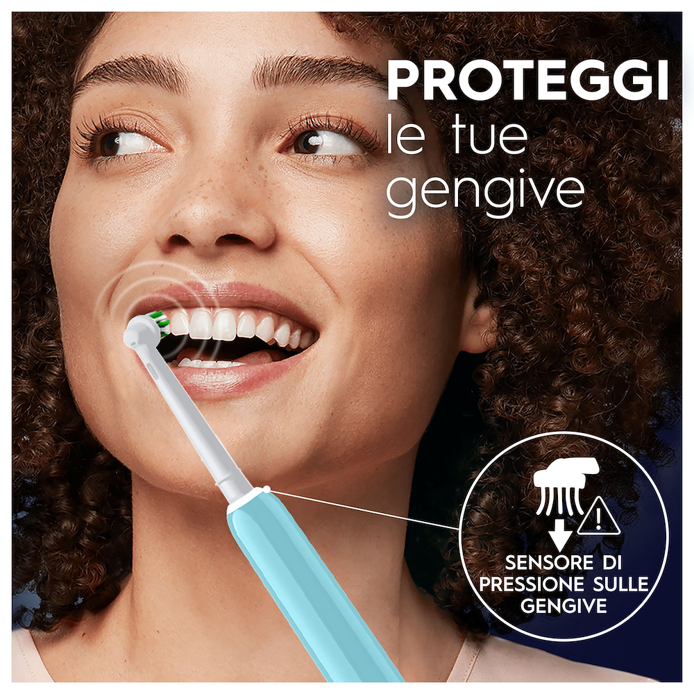 ORAL-B PRO1DUOBLACKBLU - Oral-B Pro 1 Duo Spazzolino Elettrico Nero/Blu