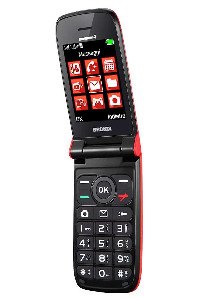 BRONDI MAGNUM4ROSSO - Cellulare Brondi Magnum 4 Rosso Dualsim