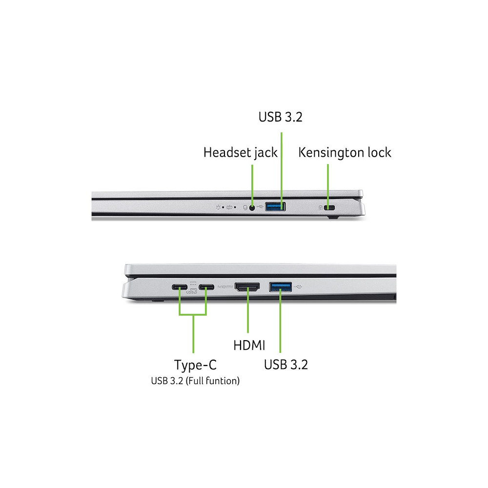 ACER ASPIREGOAG1571P58EA - Notebook Aspire Go 15 Zoll Silber