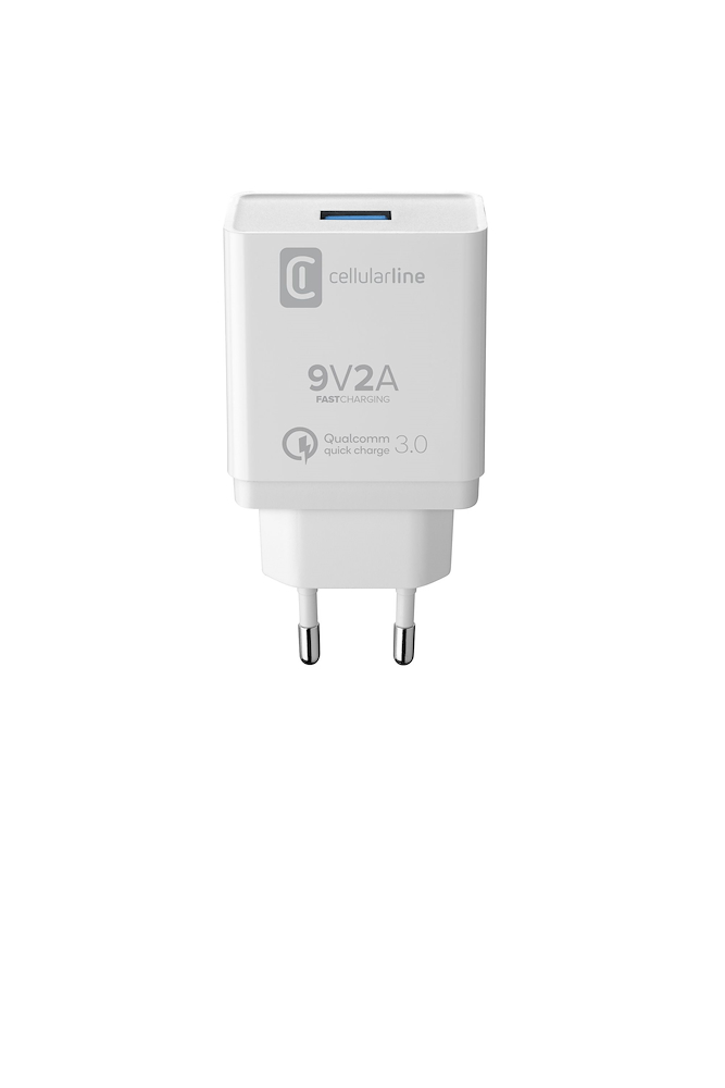 CELLULAR LINE ACHHUUSBQCK - QC USB Ladegerät für Huawei Schwarz