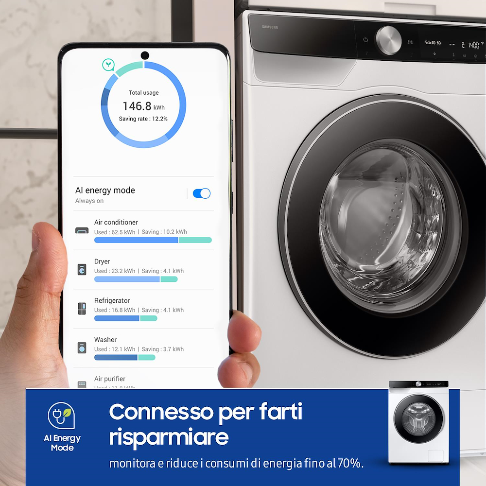 SAMSUNG WW11DG6B25LKU3 - Lavatrice 11KG Classe A WiFi