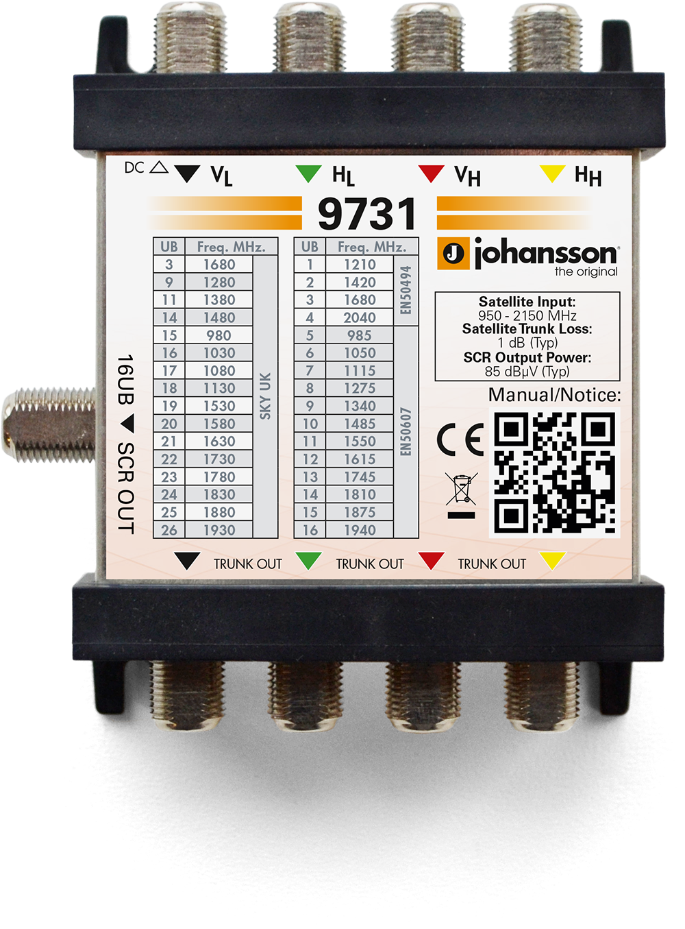 JOHANSSON 9731 - Johansson Multiswitch dSCR 1 via JOHANSSON 9731 - Johansson Multiswitch dSCR 1 via