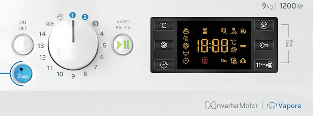 INDESIT BWE91296XWVIT - Waschmaschine 9 kg mit 1200 U/min