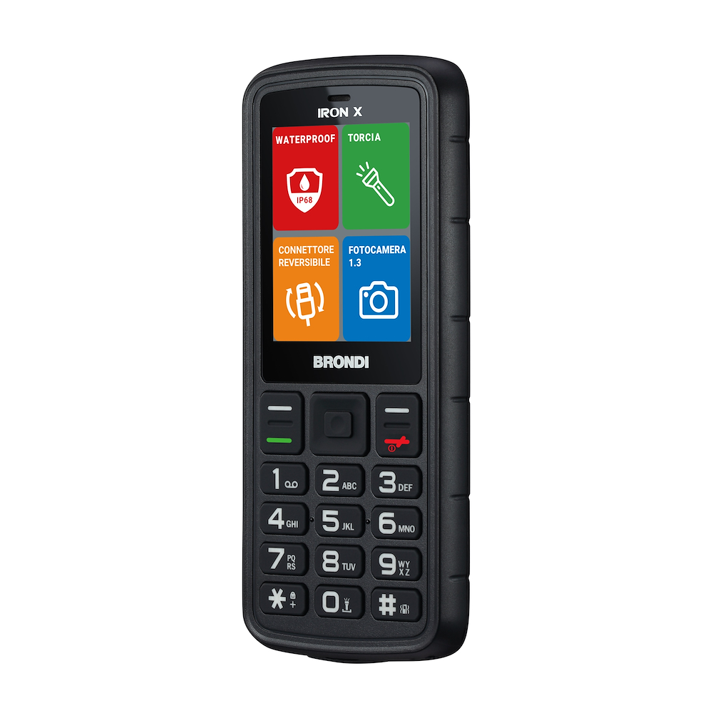 BRONDI IRONXBLACK - Telefono Duro IP69K