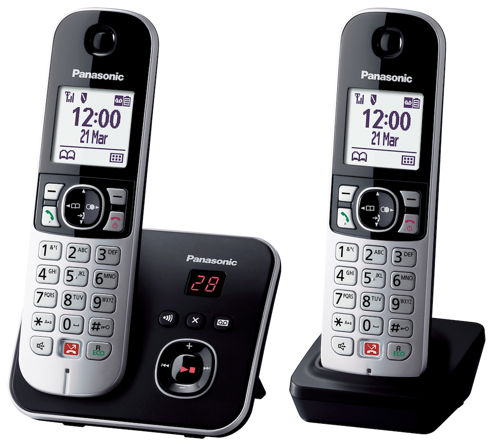 PANASONIC KXTG6862JTB - Cordless-Telefon mit Anrufbeantworter und Blockierungsfunktionen