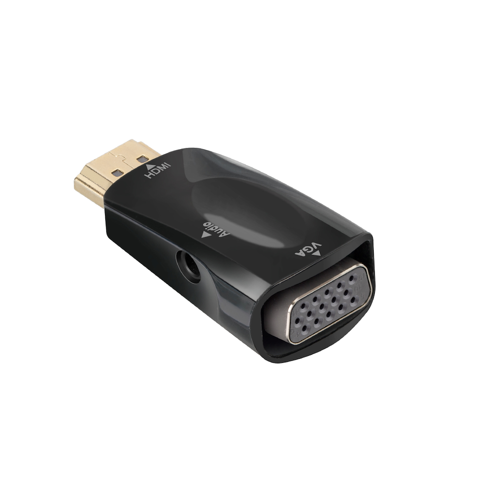 EKON ECITADHDMIVGAK - HDMI zu VGA Adapter mit 3,5mm Klinke