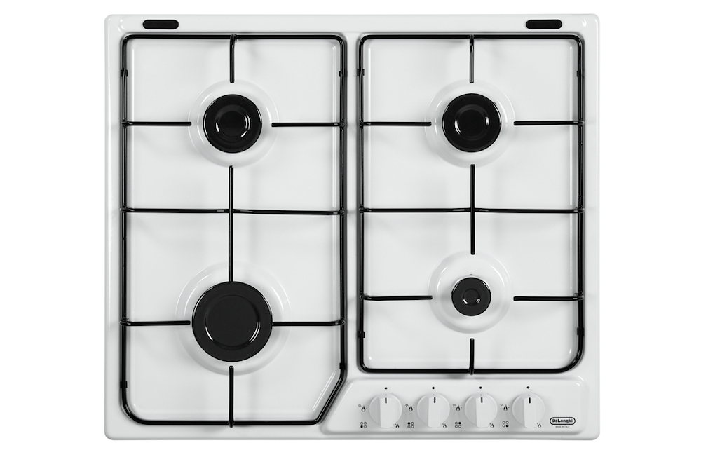 DE LONGHI YBF46ASV - YBF46ASV 0113870 P.COTT.GAS 60CM 4F G.PIATTINA BIANCO