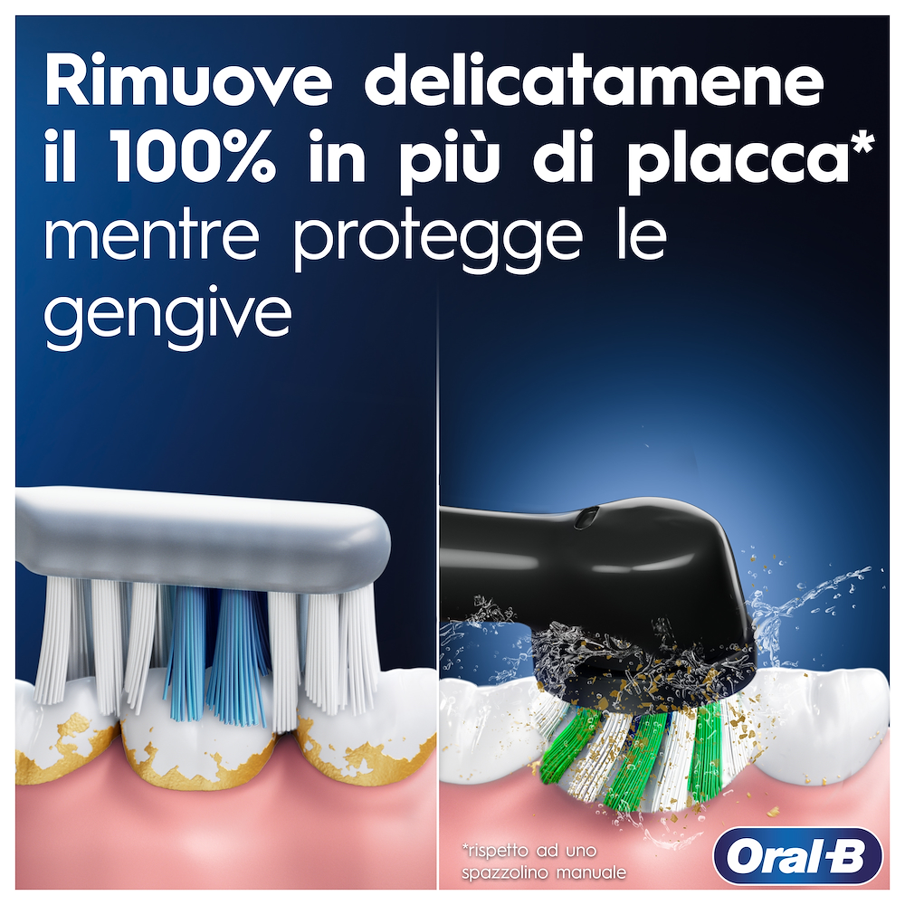 ORAL-B PRO1BLACKTRAVELCASE - Oral-B Pro 1 Spazzolino Elettrico Nero con Custodia da Viaggio ORAL-B PRO1BLACKTRAVELCASE - Oral-B Pro 1 Spazzolino Elettrico Nero con Custodia da Viaggio