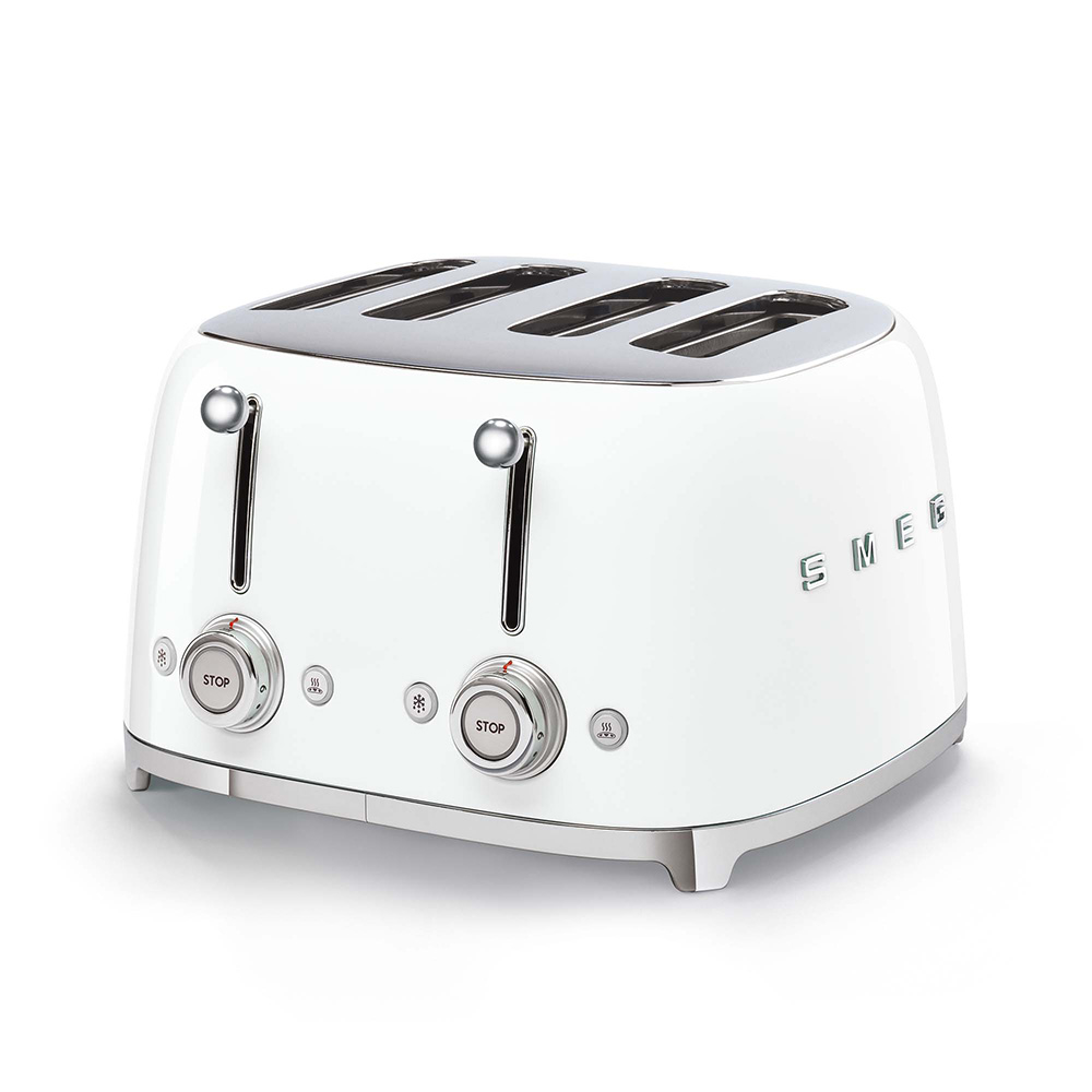 SMEG TSF03WHEU - Toaster 4 Scheiben Vintage