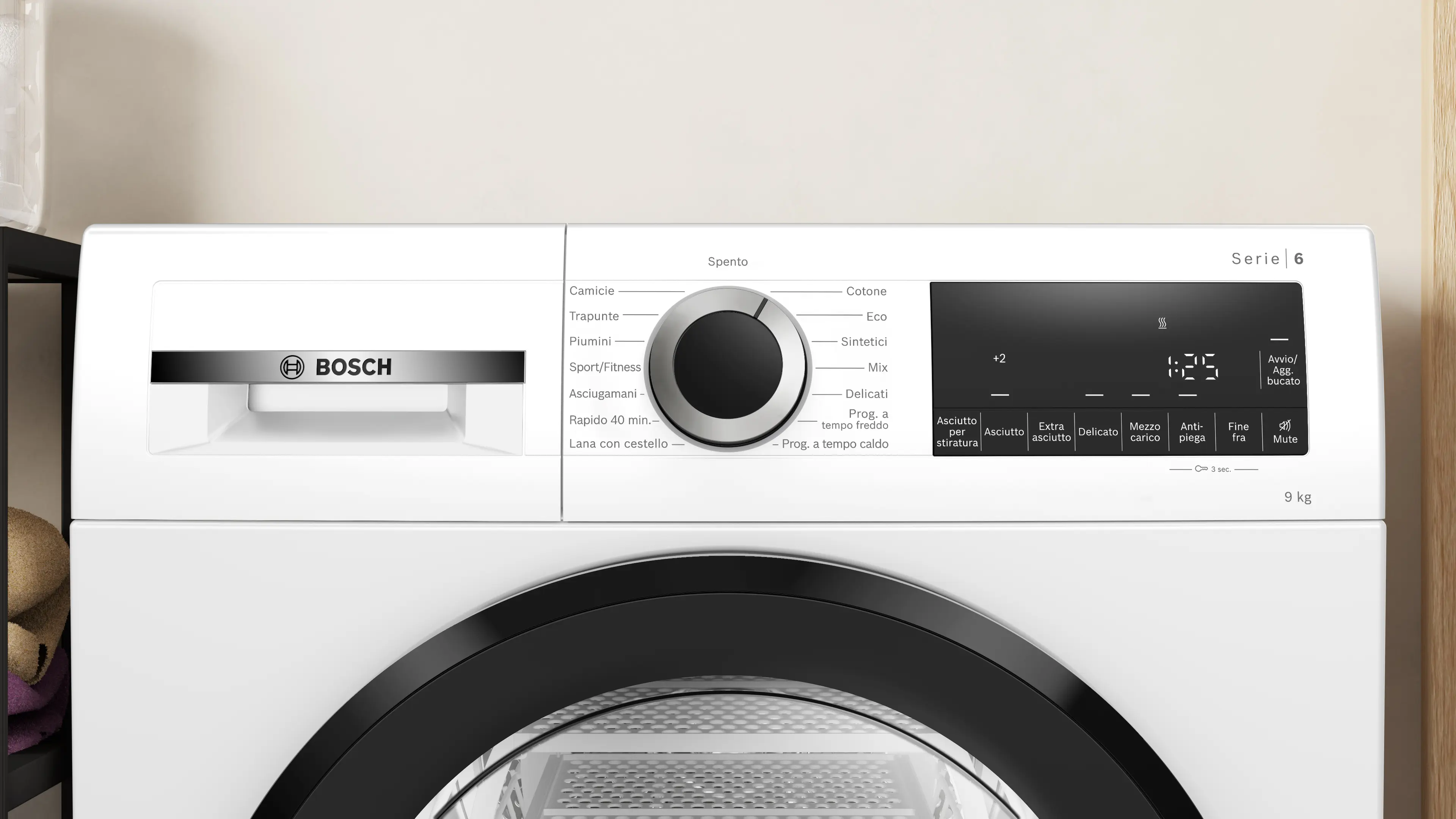 Bosch WQG24201IT - Asciugatrice pompa di calore 9 kg bianco