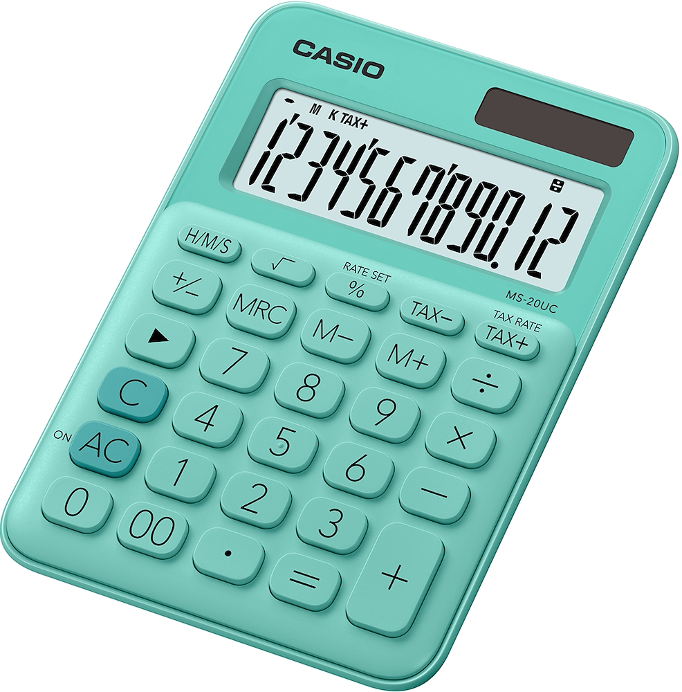 CASIO MS20UCGN - Calcolatrice portatile 12 cifre Casio CASIO MS20UCGN - Calcolatrice portatile 12 cifre Casio