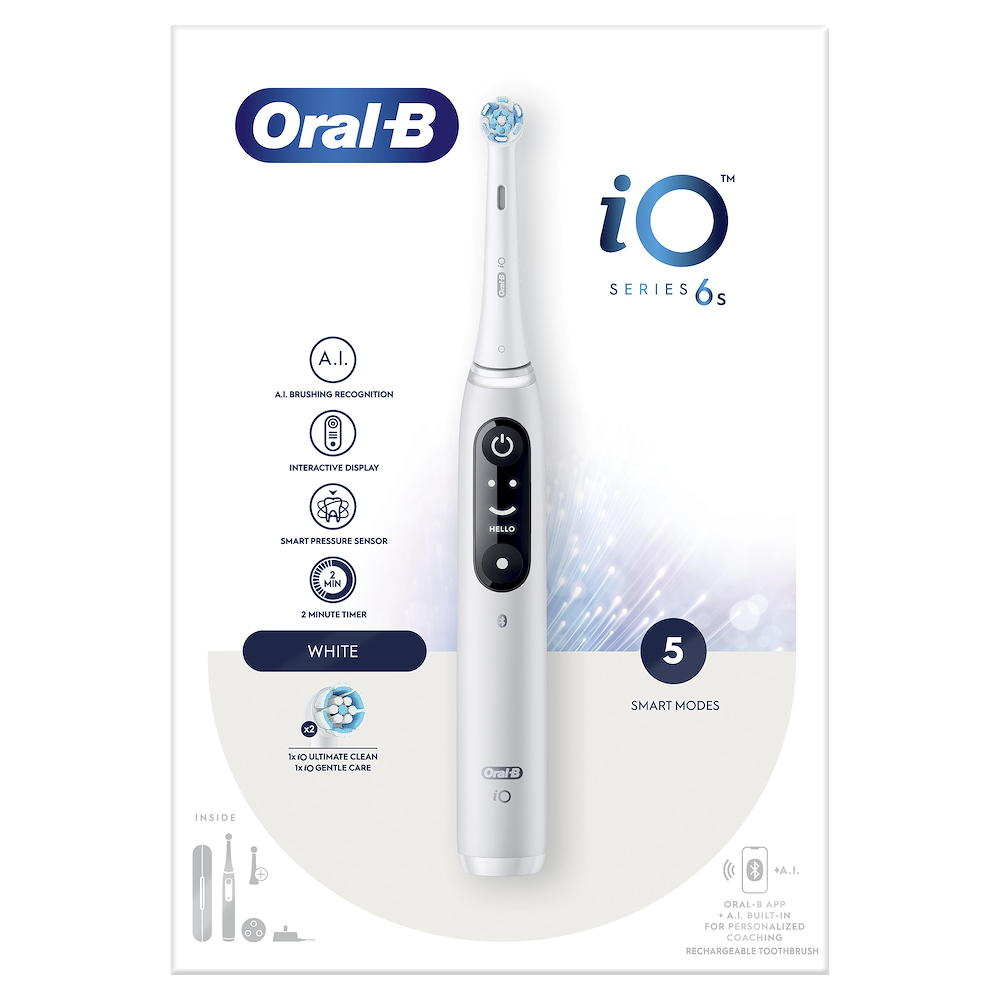 ORAL-B IO6SWHITE - Spazzolino elettrico Oral-B iO Series 6 Bianco