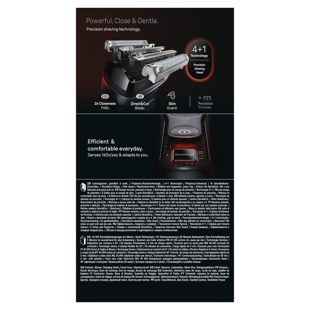 BRAUN 83920512 - Rasoio Elettrico Barba Serie 9