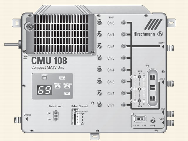 TRIAX 4002044413989 - CMU108 Terrestrischer Signalverstärker