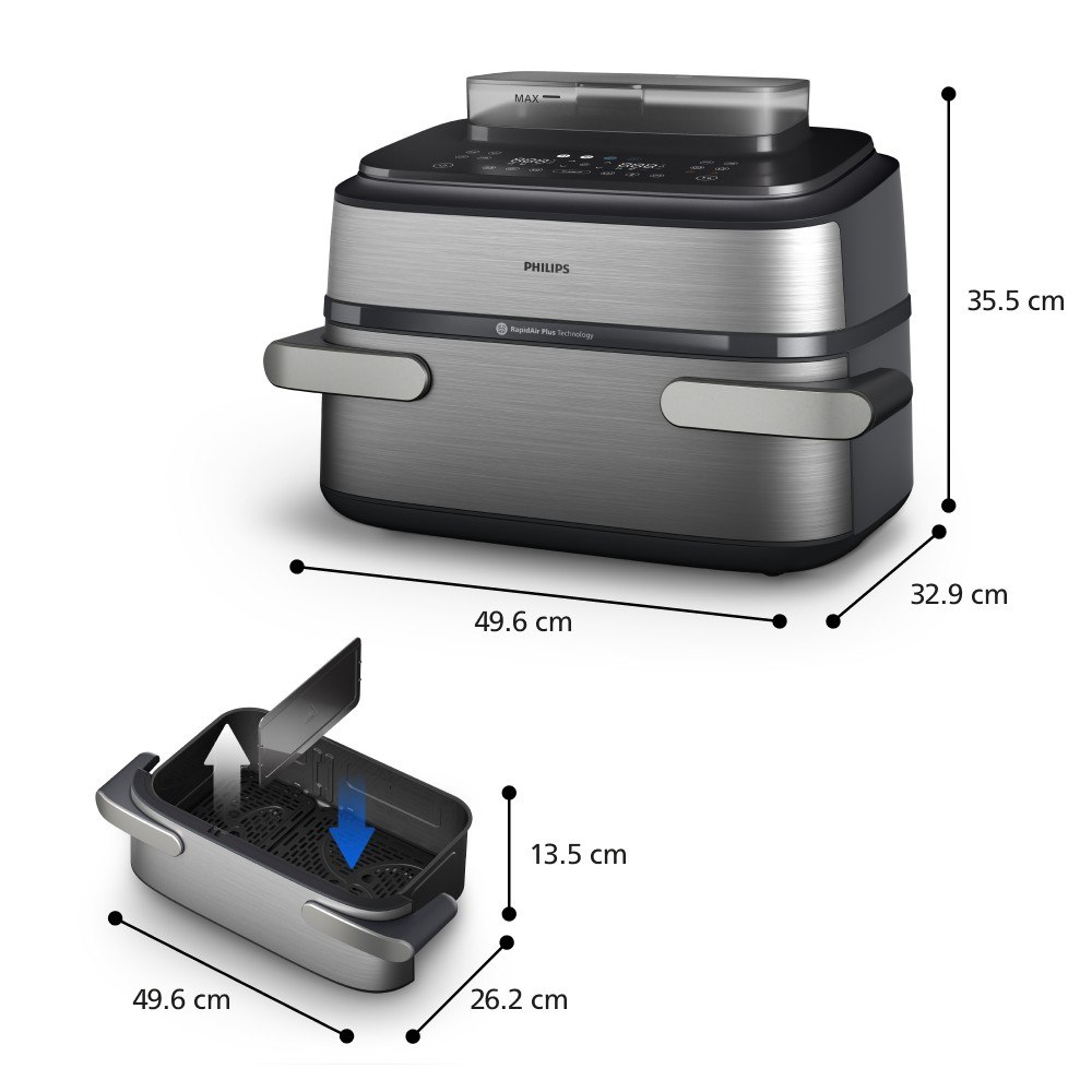 PHILIPS NA56502 - Heißluftfritteuse 9.5L