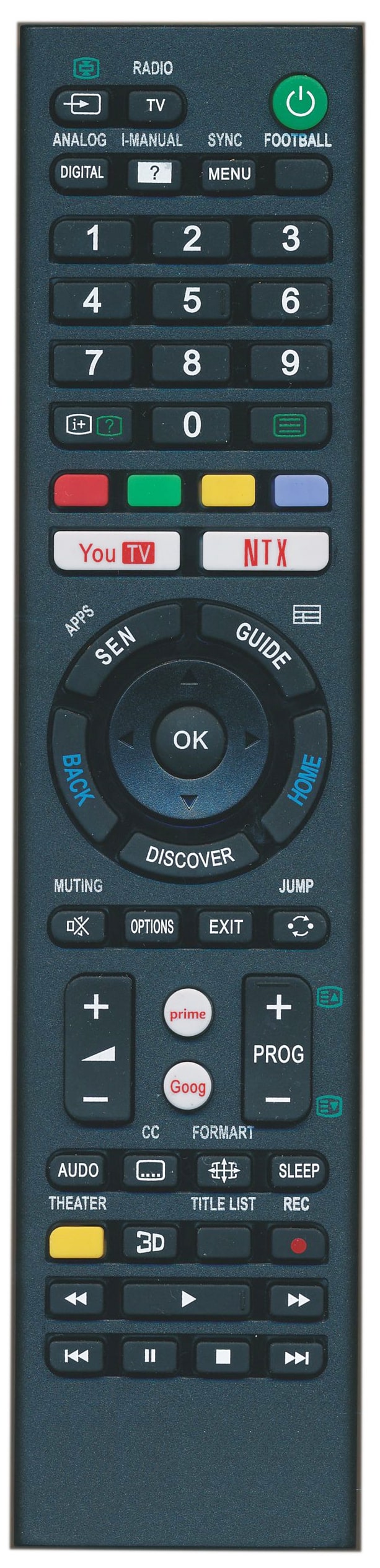 JOLLY LINE JL1717 - JL1717 Ersatzfernbedienung für Sony Fernseher