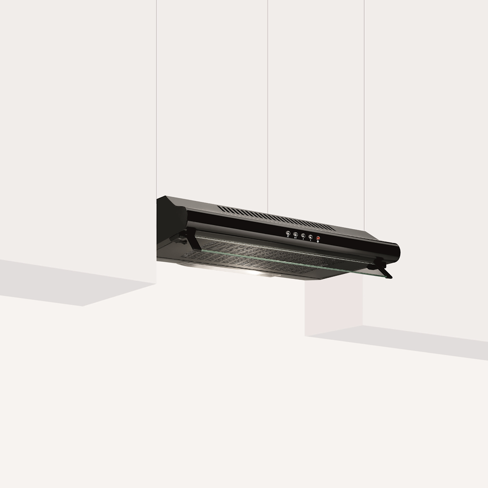 GLEM GAS GHC631BK - 60cm schwarze Cappa