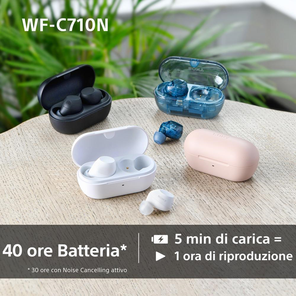 SONY WFC710NW - Cuffie True Wireless con NC Bianche