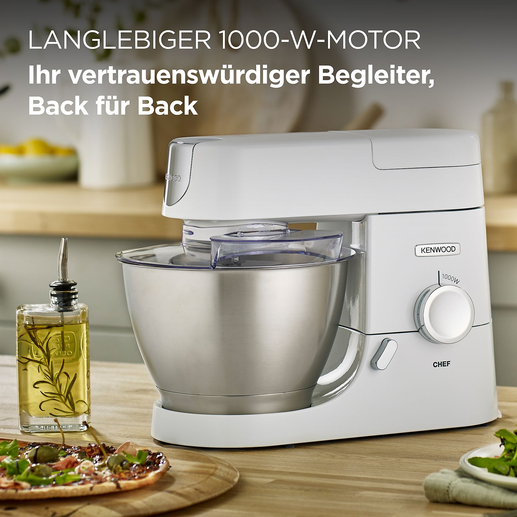 KENWOOD KVC3100W - Robot da cucina Chef 4,6L bianco + AT312B spremiagrumi