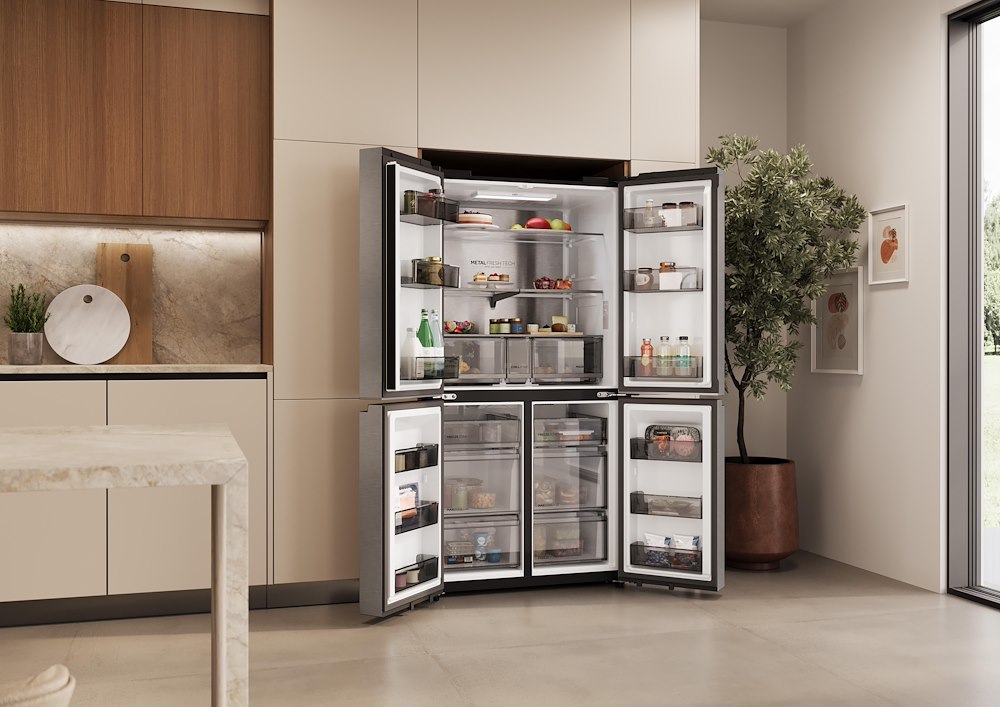 HAIER HCR59F18DNMM - Frigorifero Multiporta NoFrost 706L Inox