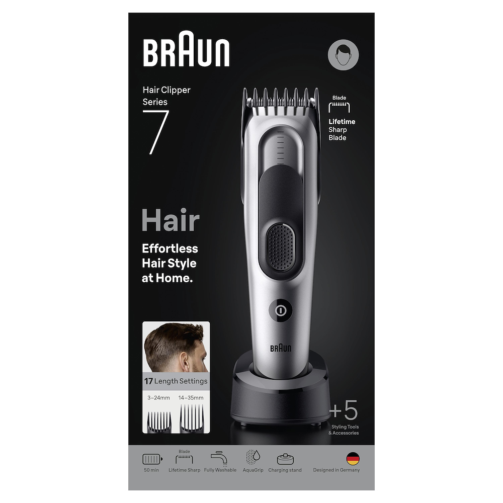 BRAUN HC7590 - Braun Haarschneider Serie 7 mit Styling-Set