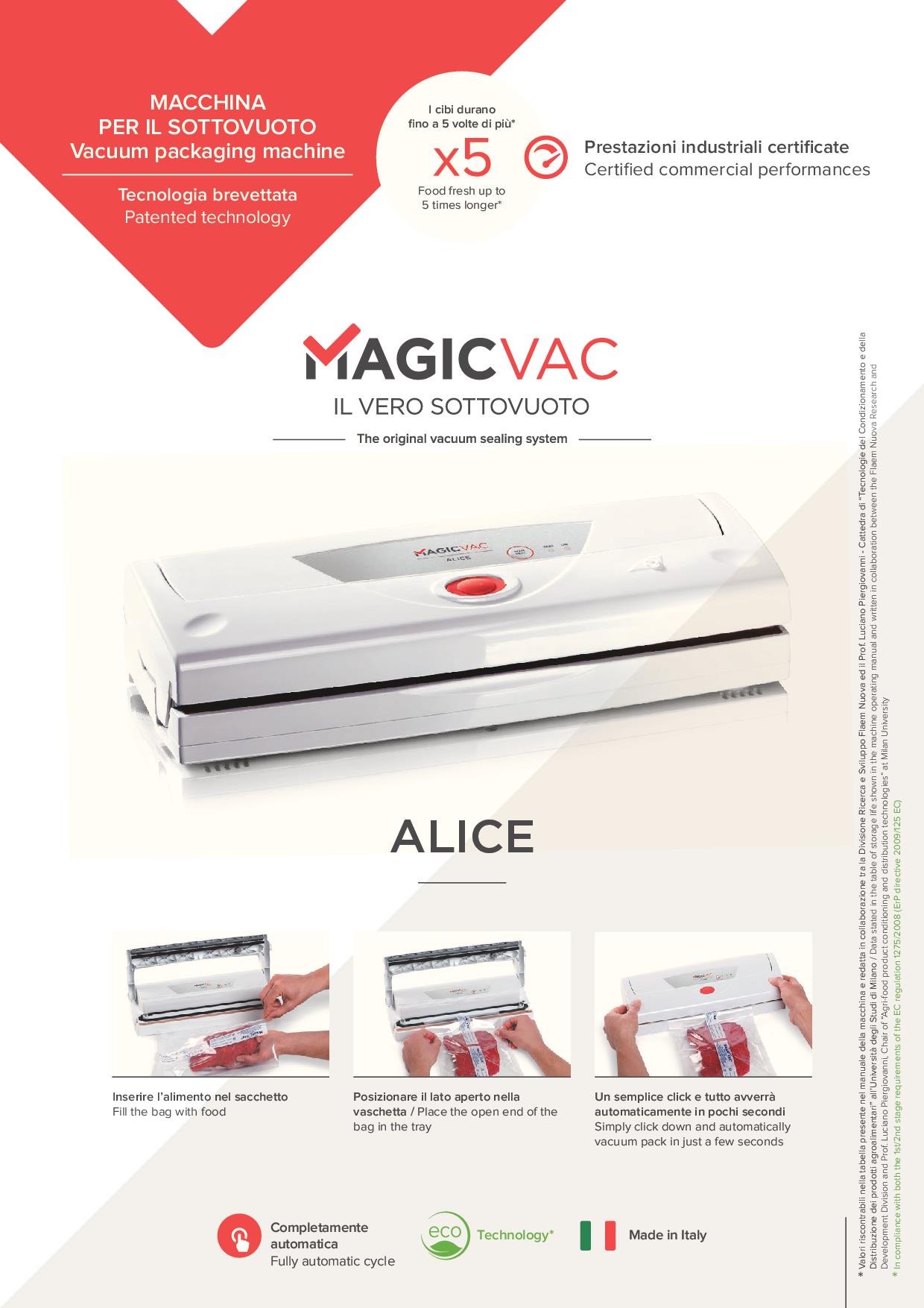 MAGIC VAC V952PK1 - Magic Vac Vakuumiergerät Alice