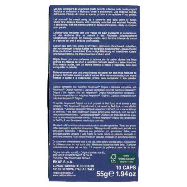 CELLINI 8681110 - Espresso Kapseln Blu Intrepido