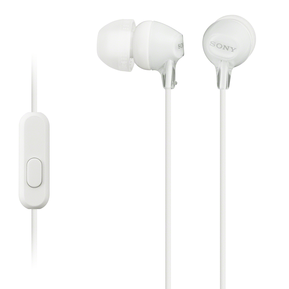 SONY MDREX15APW - Sony MDR-EX15AP Auricolari In-Ear con Microfono, Bianco