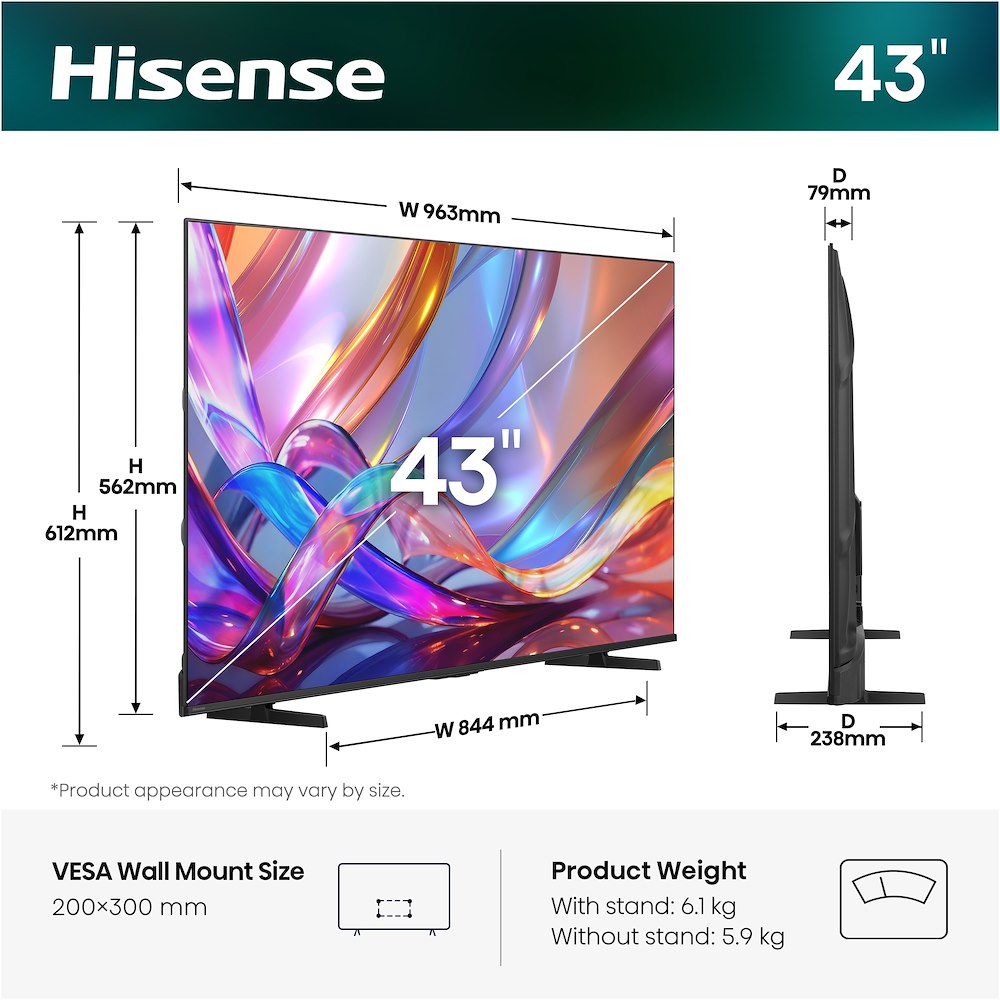 HISENSE 43E79S - TV QLED 43" 4K HD