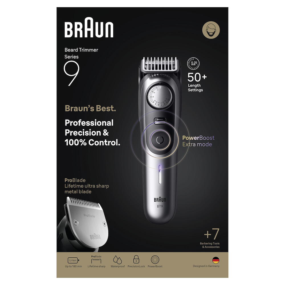 BRAUN BT9520 - Regolabarba Braun Series 9 ProBlade