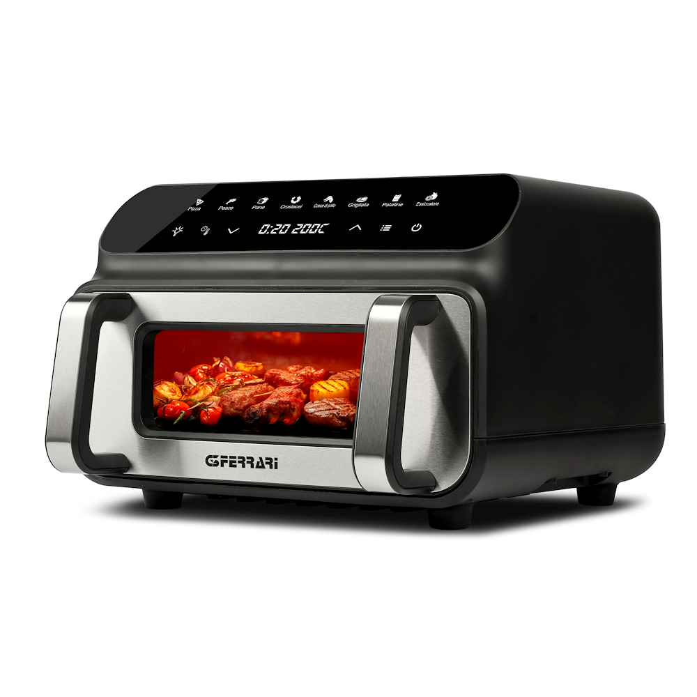 G3 FERRARI G1018100 - Luftfritteuse und Barbecue 10 Liter 2000 Watt