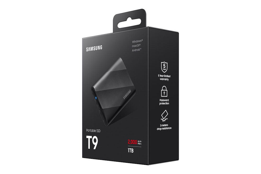 SAMSUNG MUPG1T0BEU - Portable SSD T9 USB 3.2 1TB SAMSUNG MUPG1T0BEU - Portable SSD T9 USB 3.2 1TB