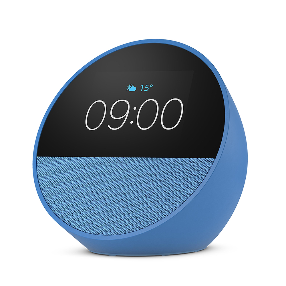 ECHO ECHOSPOT2024BLUE - Amazon Echo Spot Sveglia Intelligente Blu