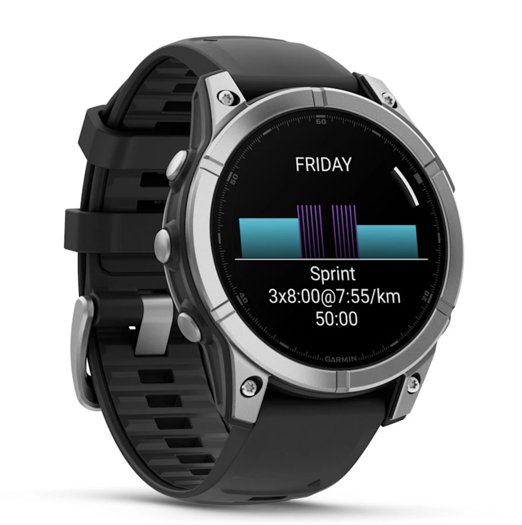 Garmin 0100302500 - Fenix E smartwatch acciaio 47mm