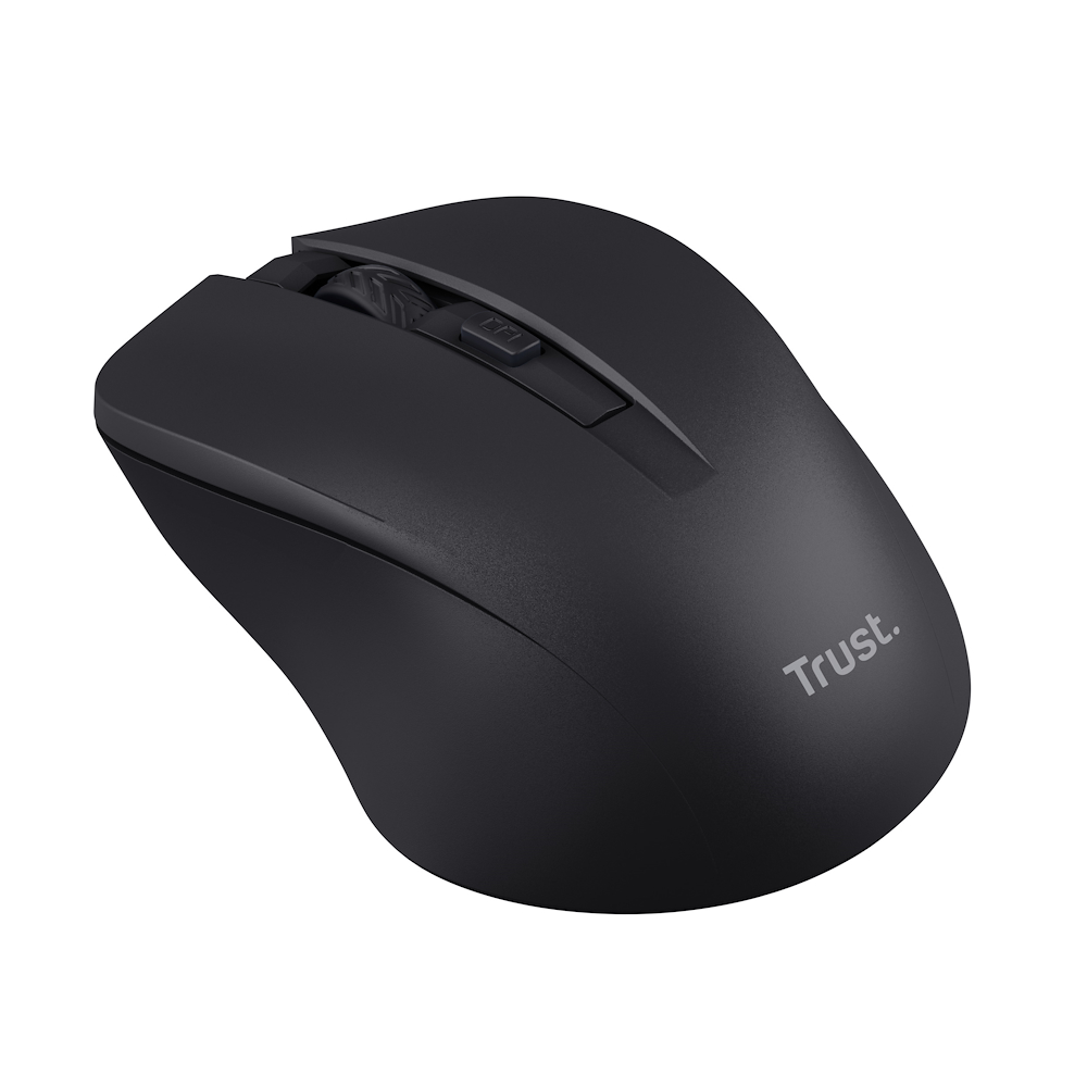 TRUST 25084 - Trust Mydo lautlose schwarze Wireless-Maus