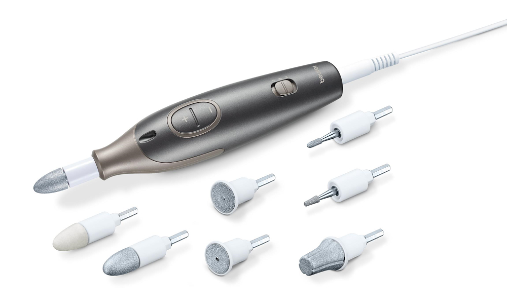 BEURER MP1RSMOOTHPIU - Set manicure e pedicure hi-tech 7 accessori