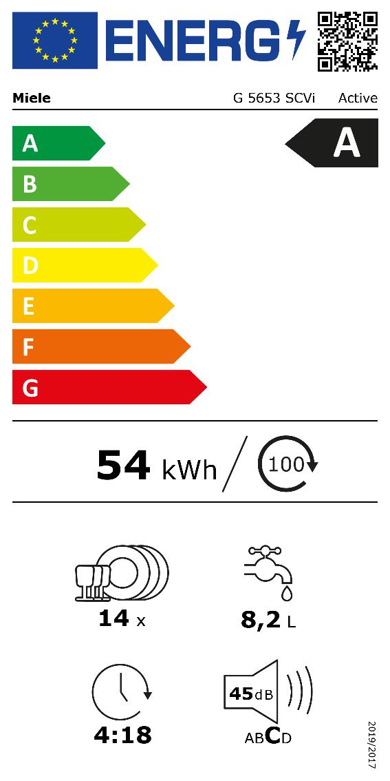 MIELE G5653SCVI - Geschirrspüler 3Körbe INOX
