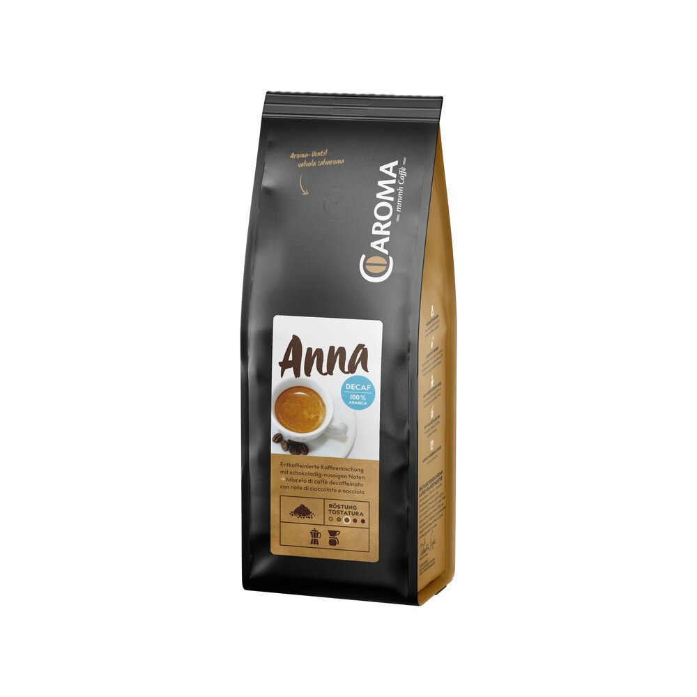 CAROMA EP-D-K-AN250-BO - Kaffee Anna 100% Arabica Decaf Bohnen