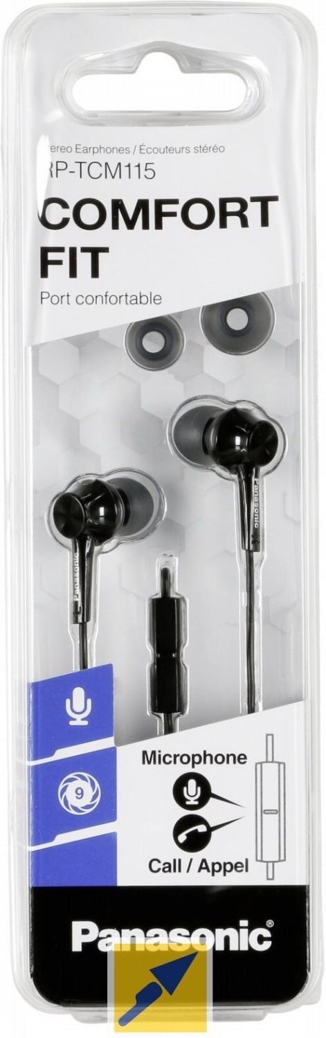 PANASONIC RPTCM115EK - Panasonic RP-TCM115 Cuffie In-Ear