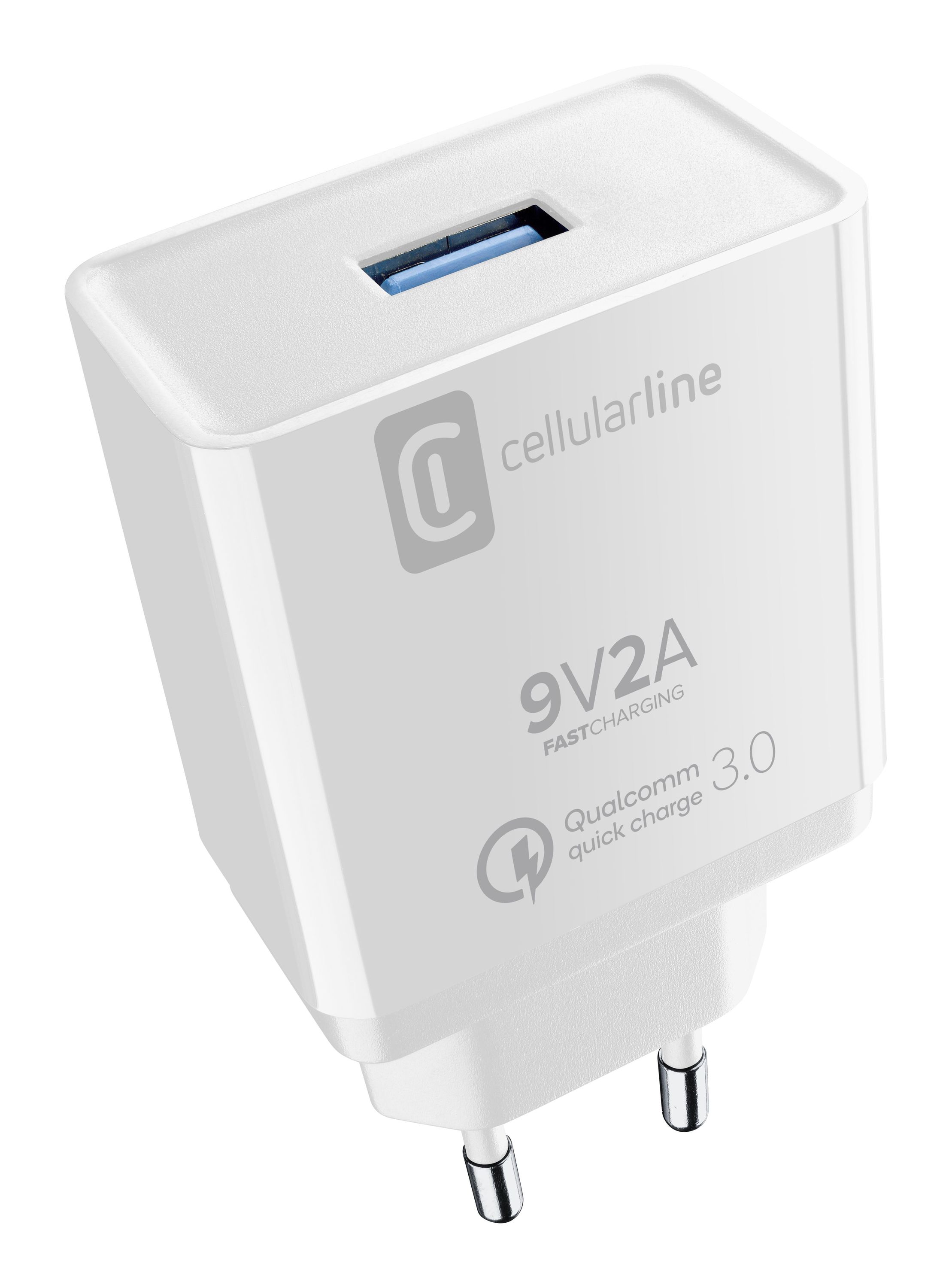 CELLULAR LINE ACHUSB18WSMLW - USB Ladegerät 18W Weiß