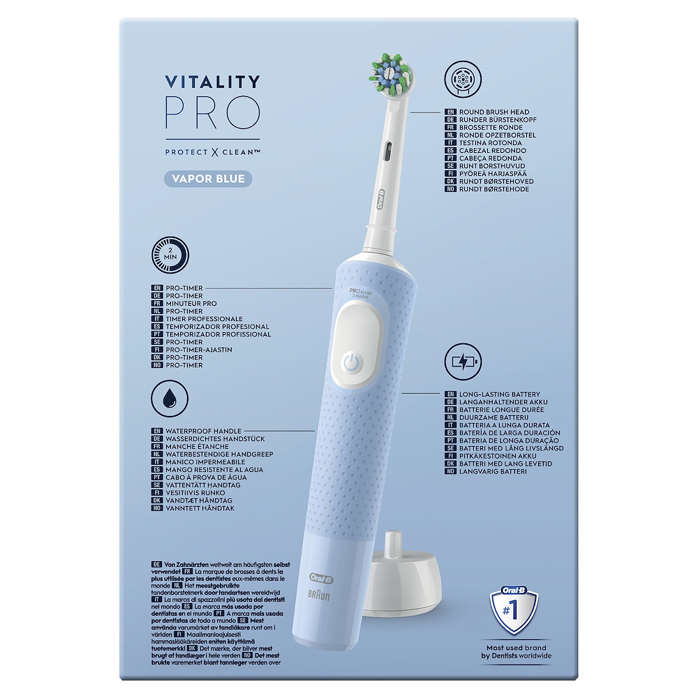ORAL-B VITALITYPRODUOBLACKBLUE - Oral-B Vitality Pro Duo Spazzolino Elettrico Nero/Blu