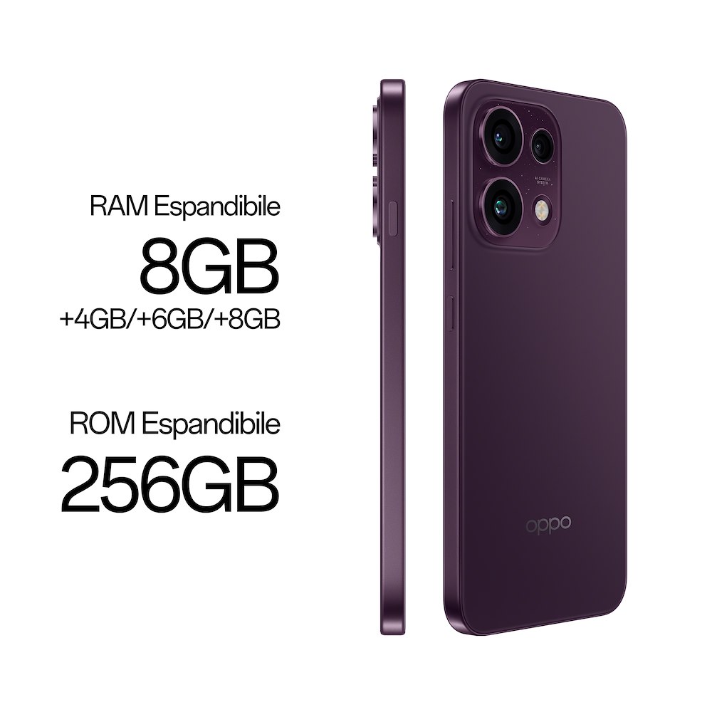 OPPO RENO16F5GPURPLEBLACK - Smartphone 5G con Fotocamera Tripla