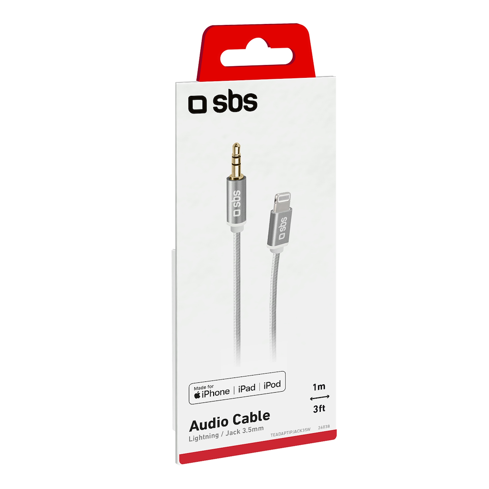 SBS TEADAPTIPJACK35W - Apple Lightning Adapter 1m