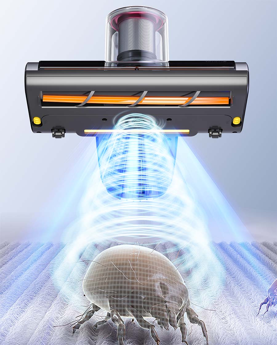 JIMMY BX6PRO - Aspirapolvere antiacaro UV con doppio serbatoio