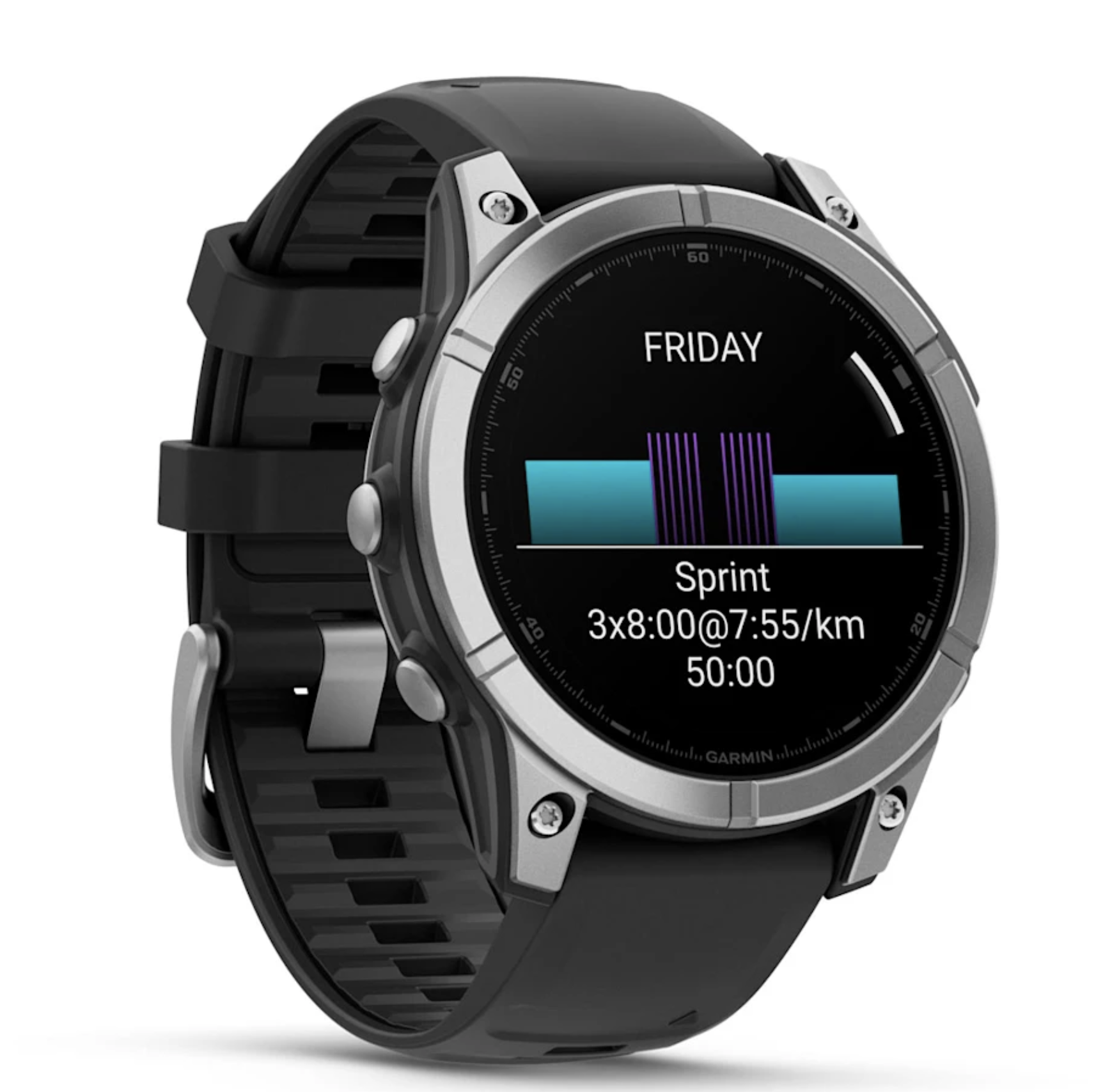 GARMIN 0100302501 - fēnix E AMOLED GPS-Smartwatch Slate Gray
