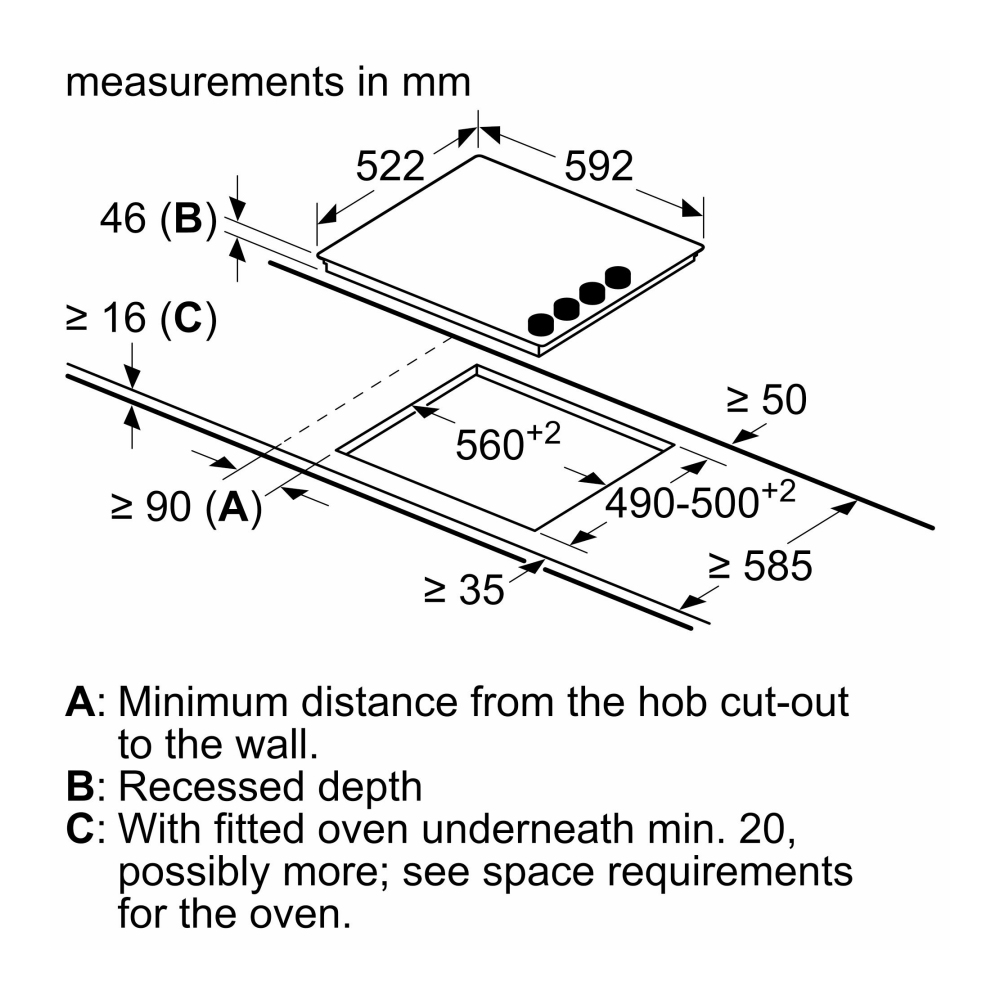 NEFF T16NKE0L - Neff T16NKE0L 60cm Keramikkochfeld NEFF T16NKE0L - Neff T16NKE0L 60cm Keramikkochfeld