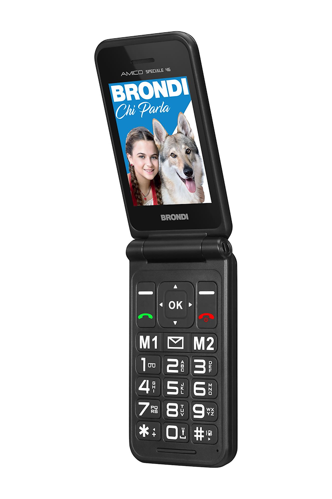 BRONDI AMICOSPECIALE4GBLACKMETAL - Telefono Brondi AMCI SPECIALE 4G