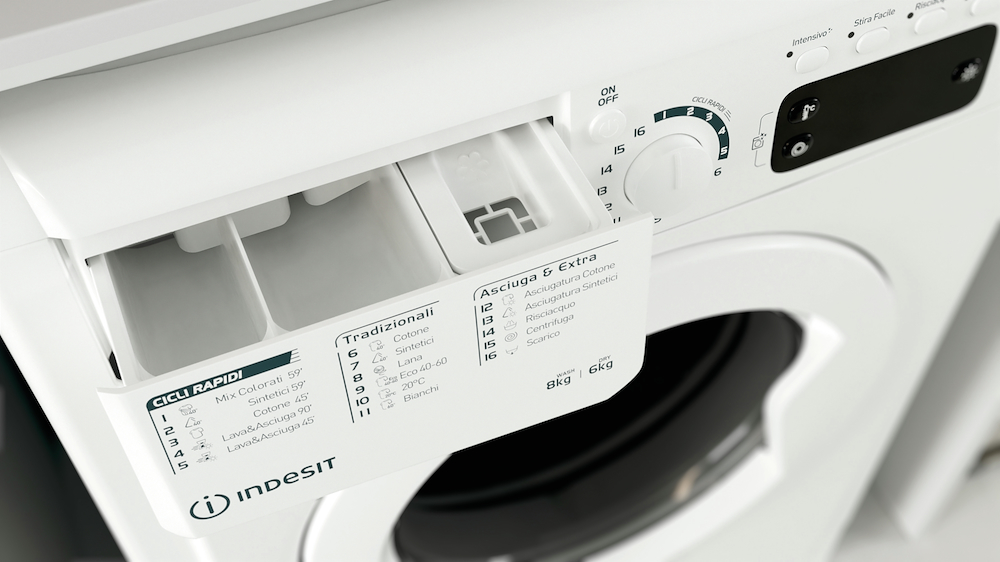 INDESIT EWDE861483WITN - Indesit Wasch-Trockner Frontlader 8 kg