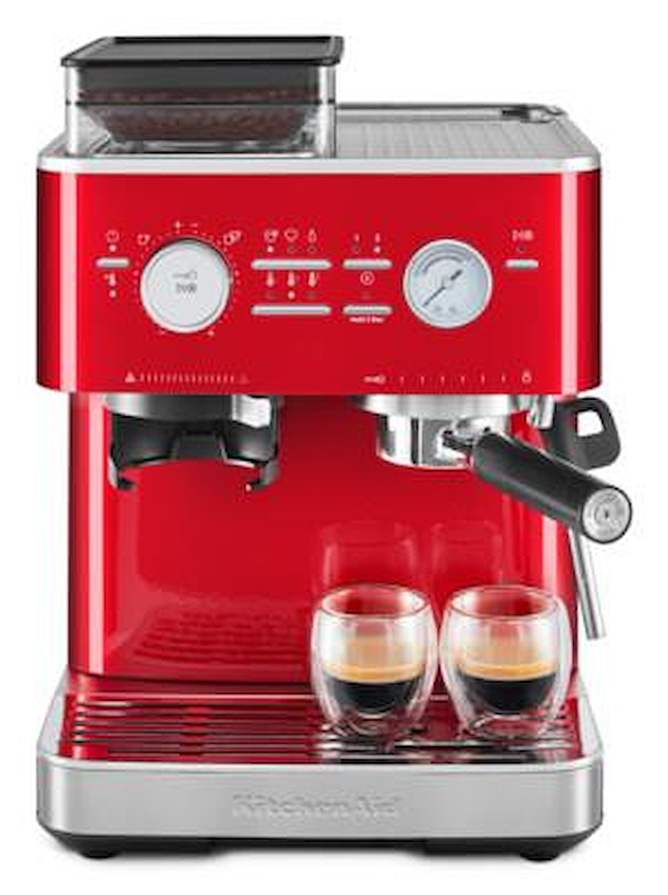KITCHENAID 5KES6551ECA - Rote halbautomatische Espressomaschine